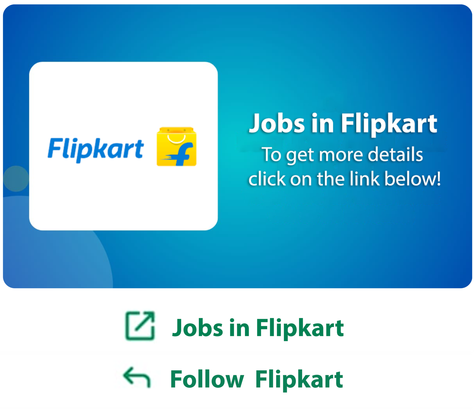 Jobs in Flipkart