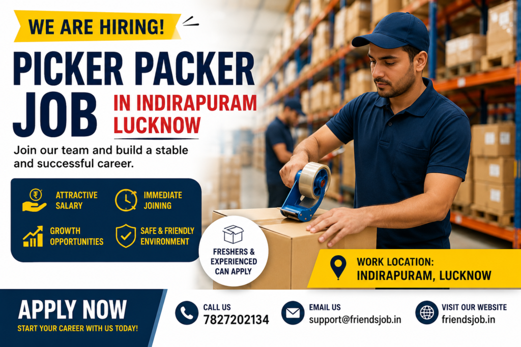 Picker Packer Job in Indirapuram Lucknow
