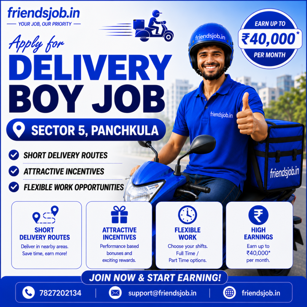 Delivery Boy Job in Sector 5 Panchkula