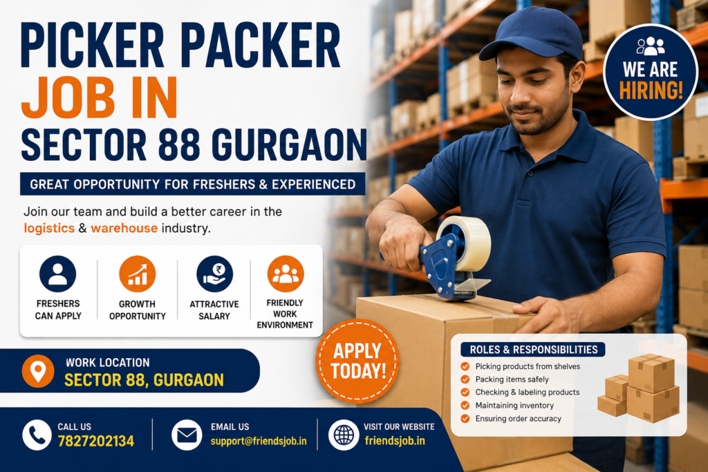 Picker Packer Job in Sector 88 Gurgaon