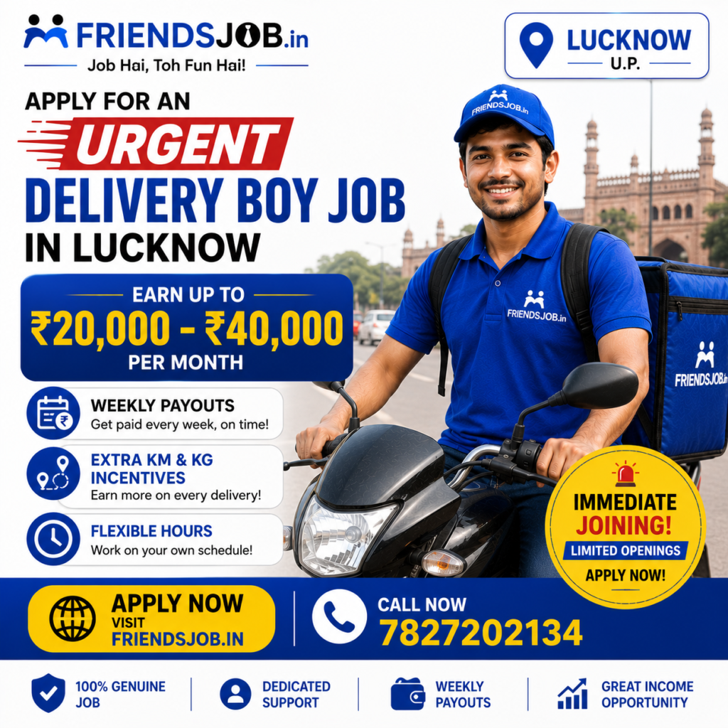 Delivery Boy Job in Lucknow