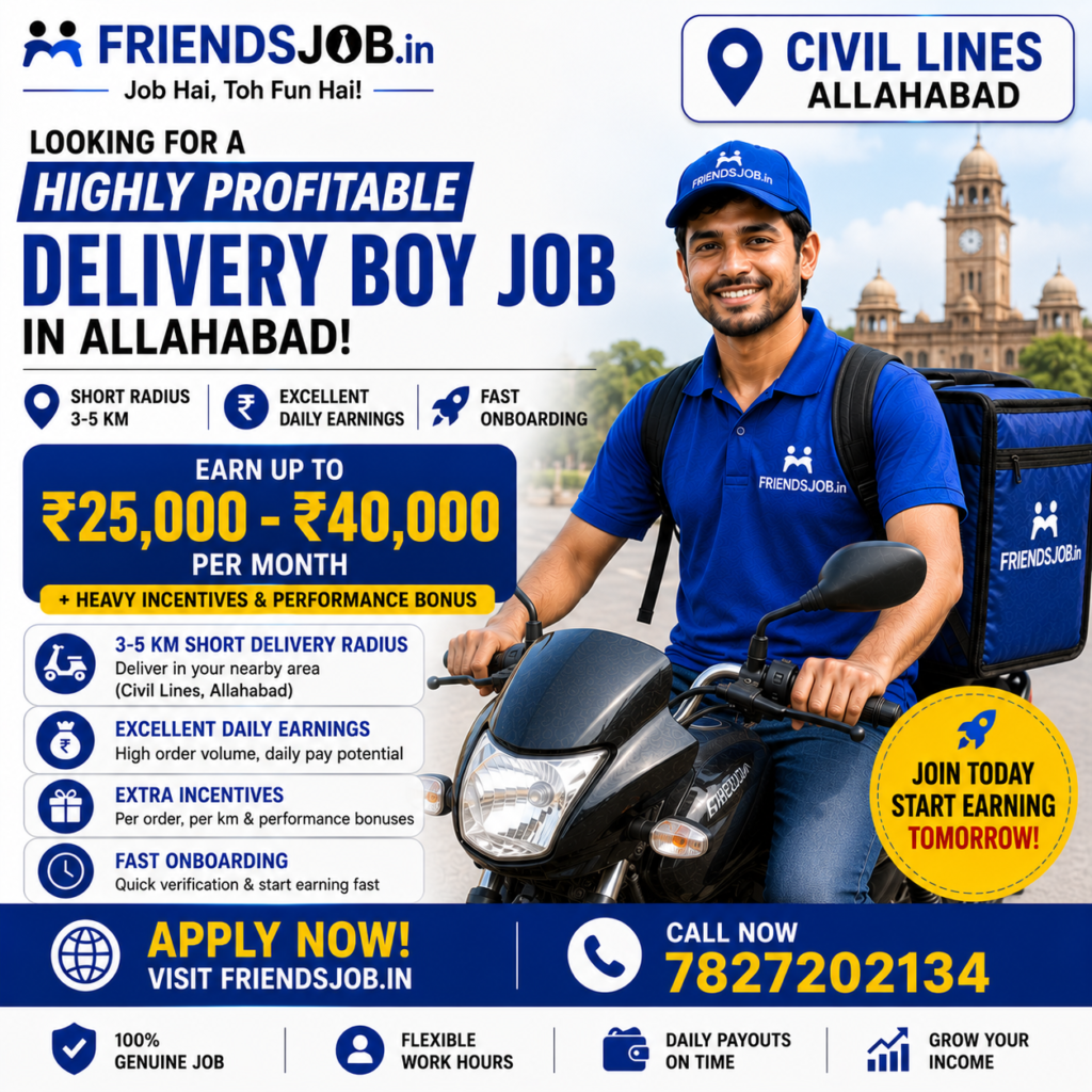 Delivery Boy Job in Civil Lines Allahabad