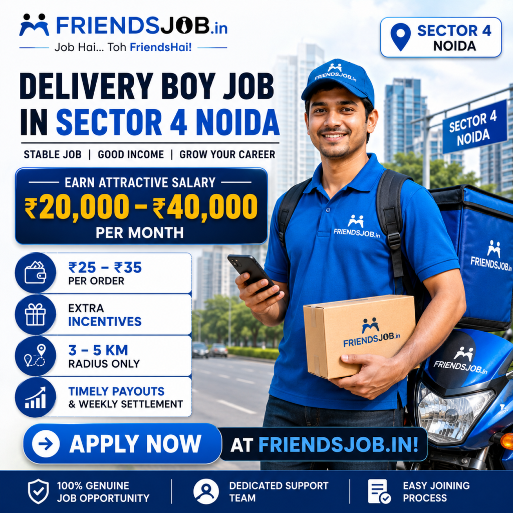 Delivery Boy Job in Sector 4 Noida