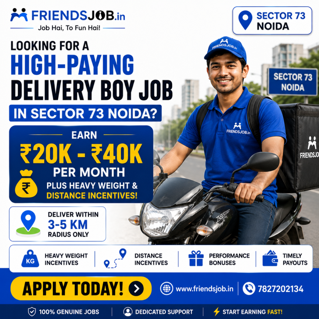 Delivery Boy Job in Sector 73 Noida
