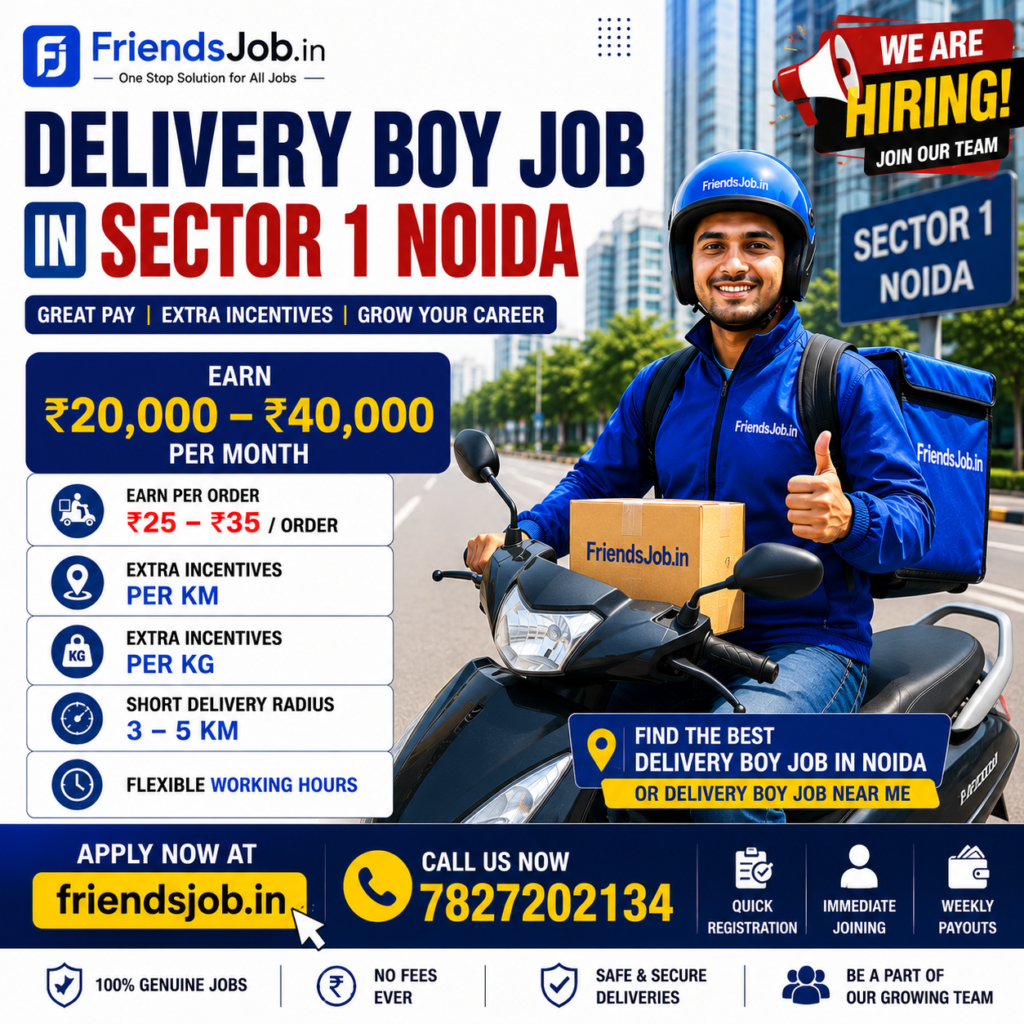 Delivery boy Job in Sector 1 Noida