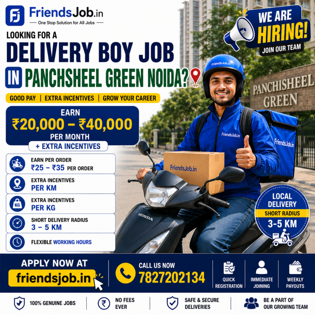 Delivery boy Job in Panchsheel Green Noida