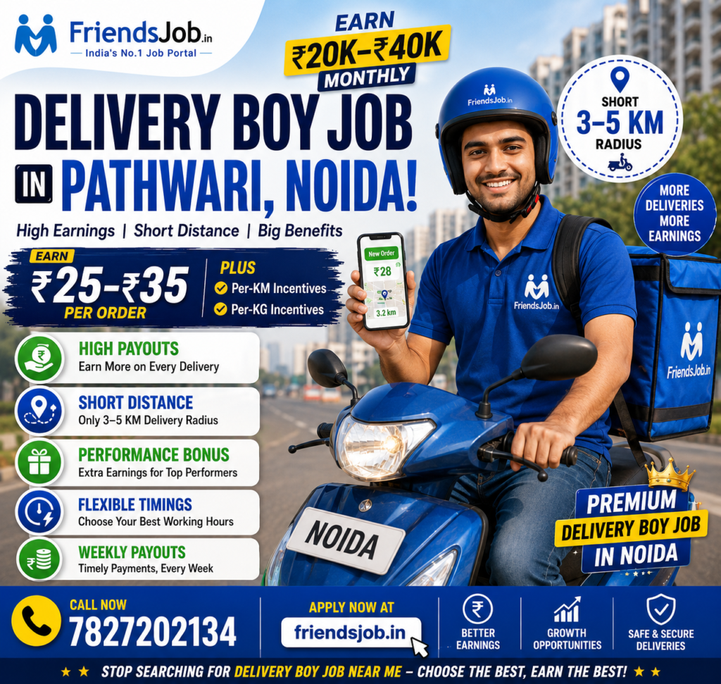 Delivery boy Job in Pathwari Noida