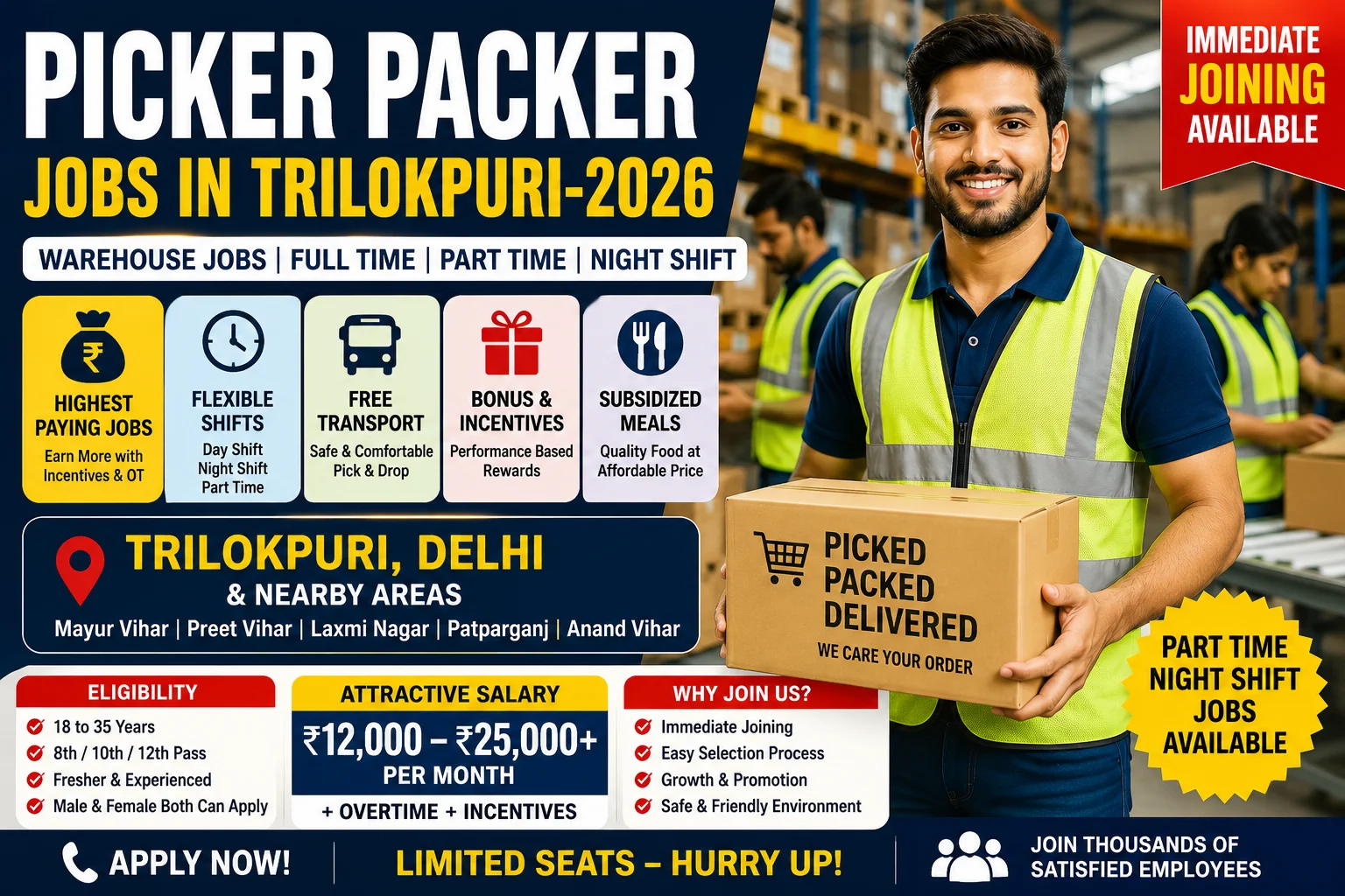 Best Picker Packer Jobs in Trilokpuri-2026 1 Best Picker Packer Jobs in Trilokpuri-2026