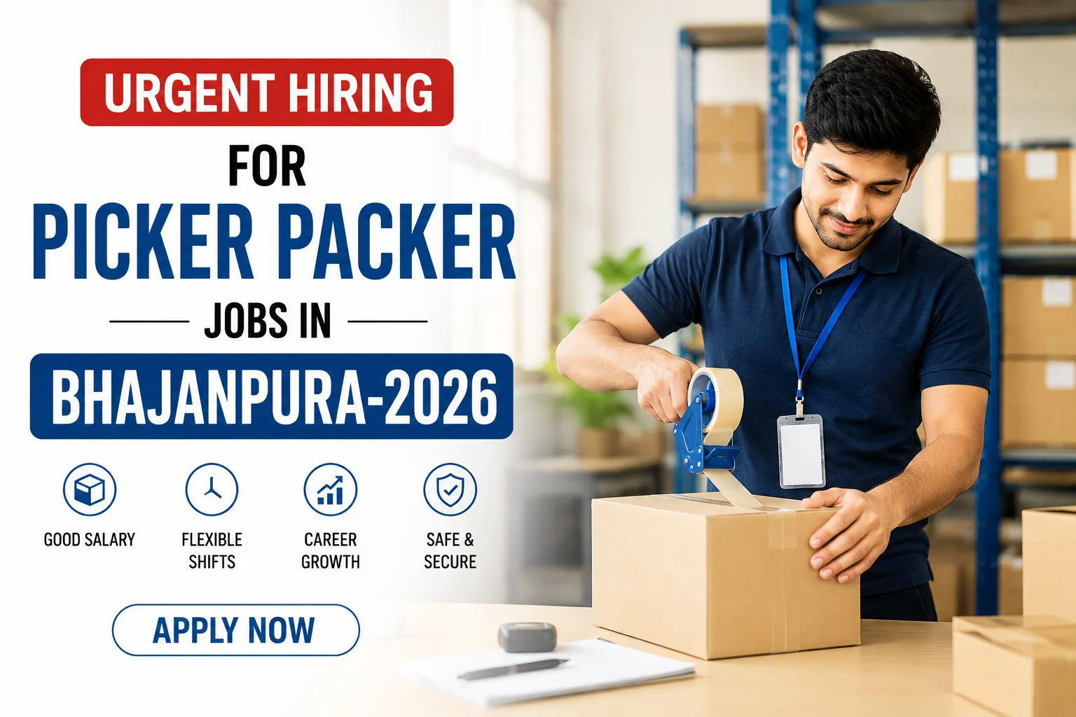Hiring for Picker Packer in Bhajanpura-2026 1 Urgent Hiring for Picker Packer Jobs in Bhajanpura-2026